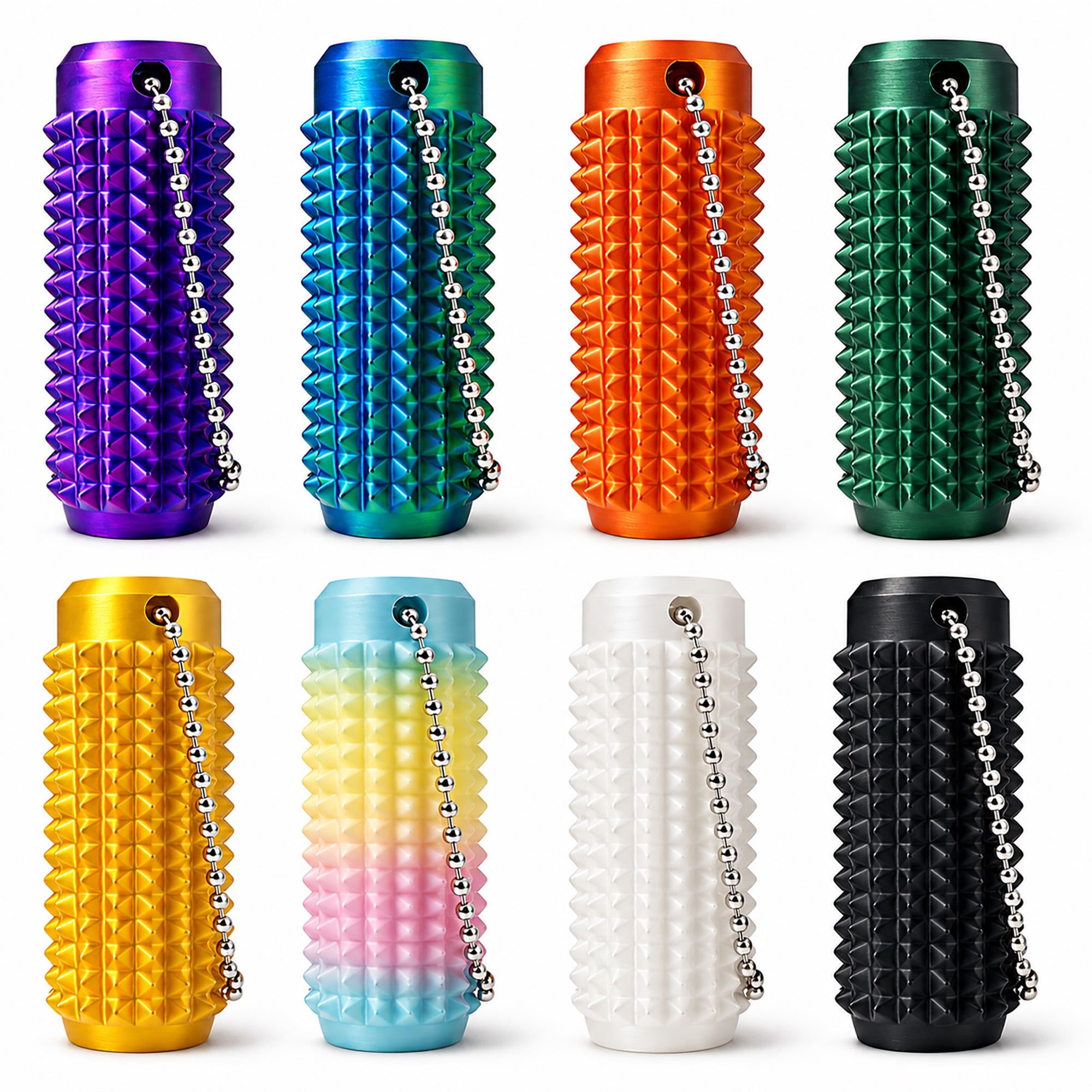 Little Ouchies Spiky Sensory Fidget Keychain Set, 8-Pack 3D Printed ...