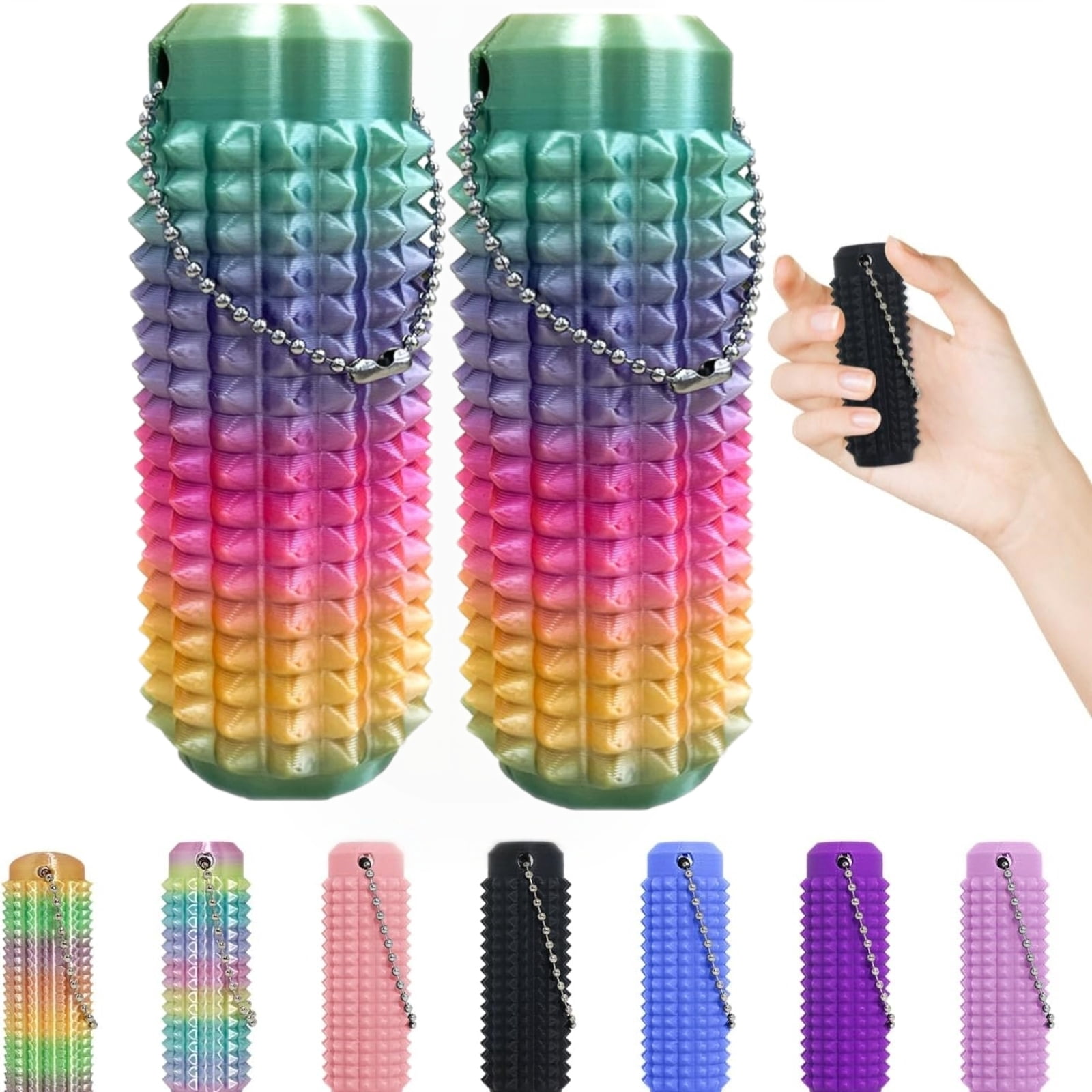 4 Fidgets Little Ouchies – Hérissons Antidérapants En PLA – Soulagement Du Stress – Adultes Et Ados
