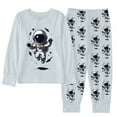 thumbnail image 1 of Little Outfits for Boys Winter Alien Astronaut Cartoon Print Long Sleeve Top Pants Pajamas Kids Homewear Casual Fall Clothes White Size 7-8, 1 of 2