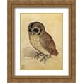 thumbnail image 1 of Little Owl, c.1508 2x Matted 12x15 Gold Ornate Framed Art Print by Albrecht Durer, 1 of 2