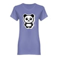 thumbnail image 1 of Little Panda Cartoon Design Shaped T-Shirt Women -Image by Shutterstock, Female Small, 1 of 2