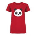 thumbnail image 1 of Little Panda Face Graphic Shaped T-Shirt Women -Image by Shutterstock, Female Small, 1 of 2
