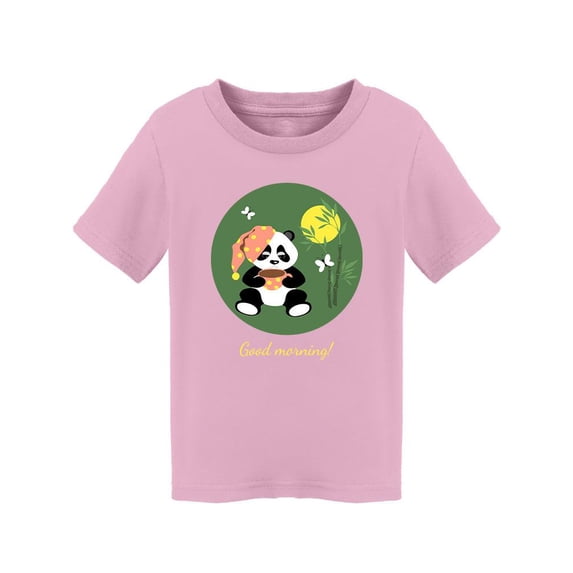Little Panda Good Morning T-Shirt Toddler -Image by Shutterstock, 3 Toddler