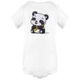 thumbnail image 1 of Little Panda Playing Guitar Bodysuit Infant -Image by Shutterstock,  6 Months, 1 of 2