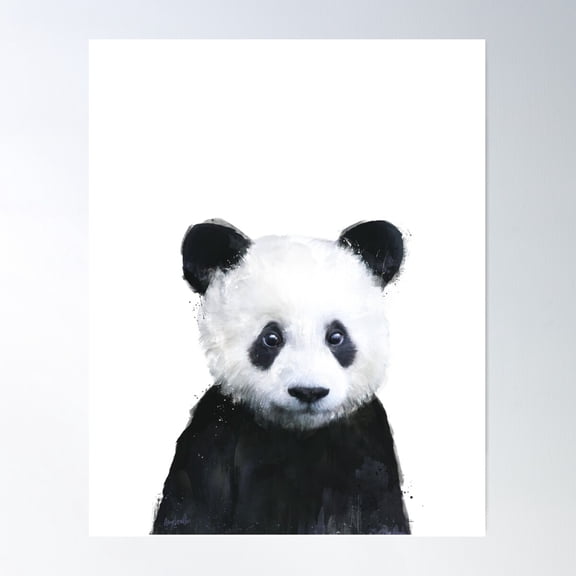 Little Panda Poster Wall Art, Modern Wall Decor For Living Room Bedroom, 16x24 UNFRAMED