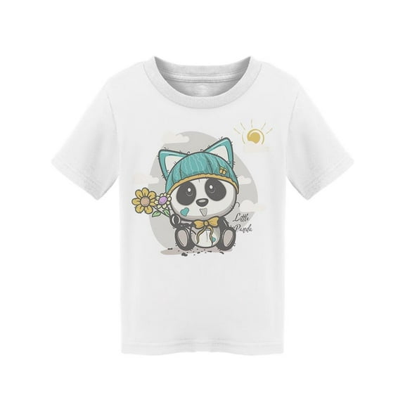 Little Panda With Flower Bouquet T-Shirt Toddler -Image by Shutterstock,  5 Toddler