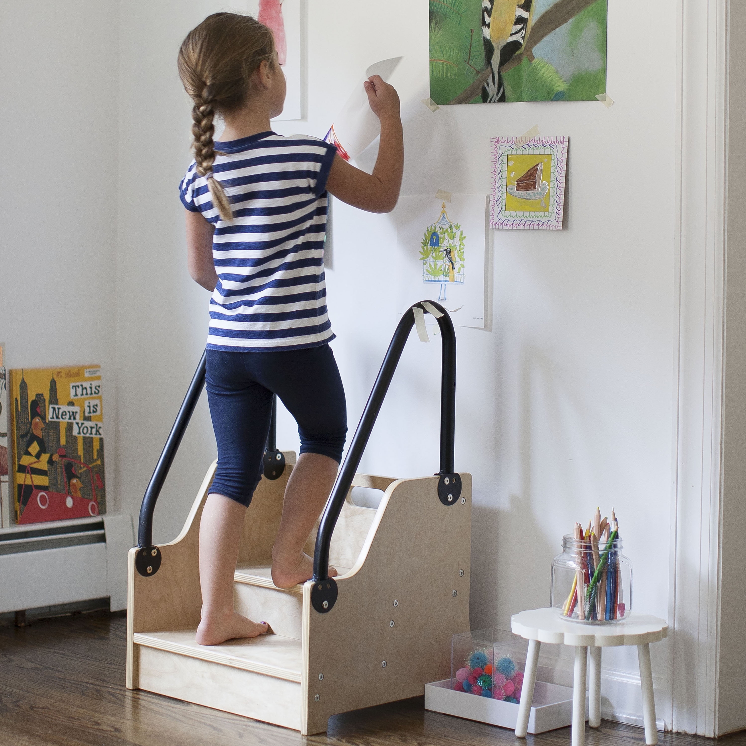 Little Partners Reachup Step Stool, Natural - Walmart.com