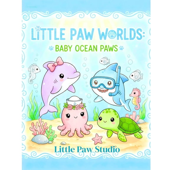 Little Paw Worlds Little Paw Worlds: Baby Ocean Paws: 40+ Cute Sea Creatures from Dolphins, Whales, Octopuses, and Turtles, Featuring Simp, (Paperback)