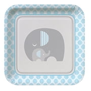 Little Peanut Boy Square Paper Plates 8 Count for 8 Guests