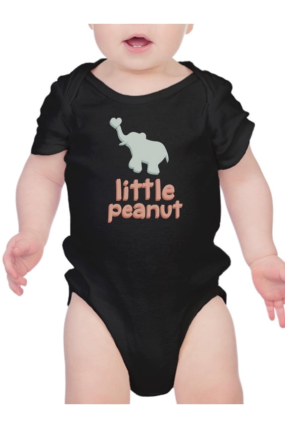 Little Peanut, Cute Elephant Bodysuit Infant -Smartprints Designs,  6 Months