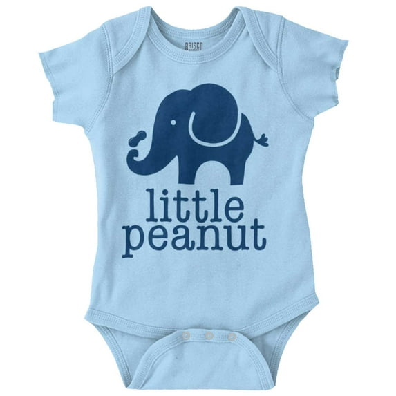 Little Peanut Cute Lil Elephant Lover Romper Boys or Girls Infant Baby Brisco Brands 18M