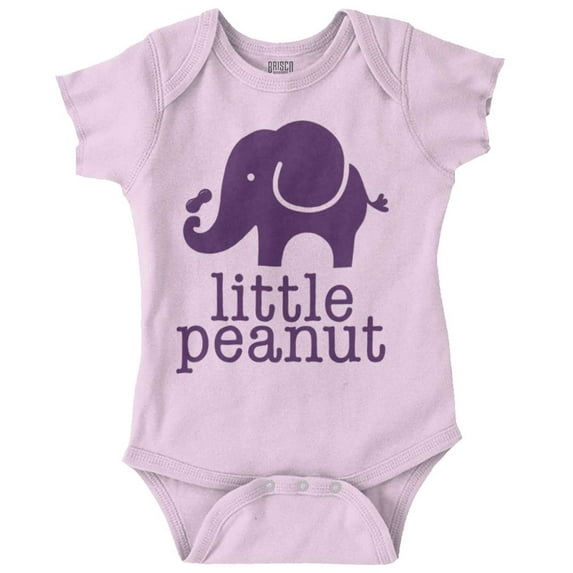 Little Peanut Cute Lil Elephant Lover Romper Boys or Girls Infant Baby Brisco Brands 24M