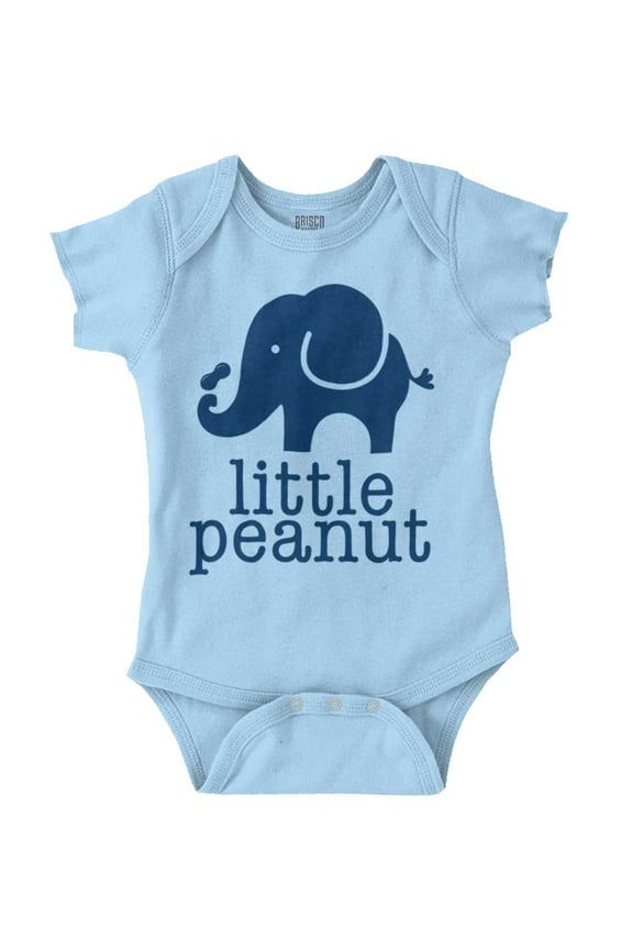 Little Peanut Cute Lil Elephant Lover Romper Boys or Girls Infant Baby Brisco Brands 6M