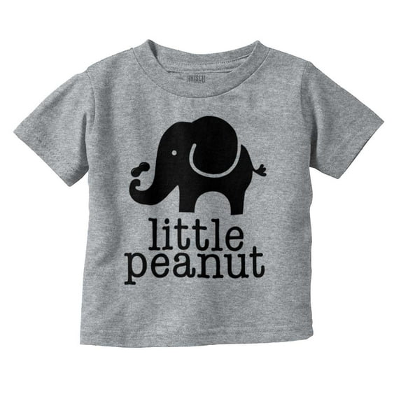 Little Peanut Cute Lil Elephant Lover Toddler Boy Girl T Shirt Infant Toddler Brisco Brands 12M
