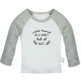thumbnail image 1 of Little Peanut Funny T shirt For Baby, Newborn Babies T-shirts, Infant Tops, 0-24M Kids Graphic Tees Clothing (Long Gray Raglan T-shirt, 0-6 Months), 1 of 4