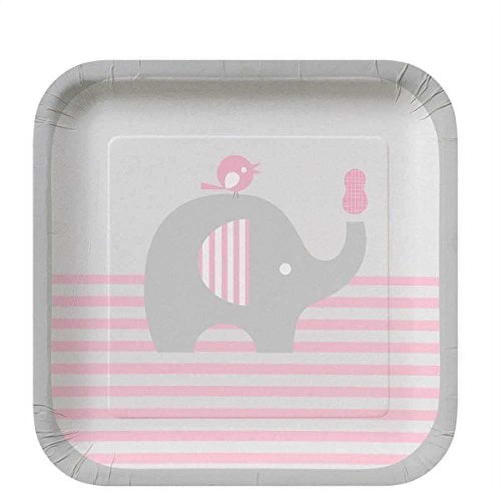 Little Peanut Girl Square Paper Dessert Plates 8 Count for 8 Guests