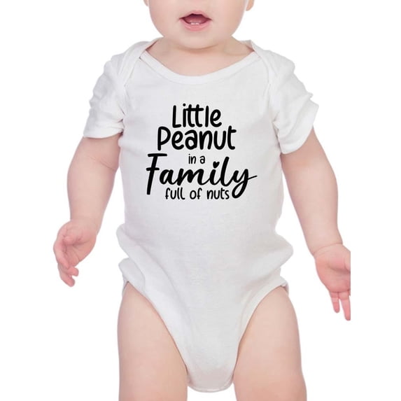 Little Peanut In Family Of Nuts Bodysuit Infant -Smartprints Designs, 18 Months