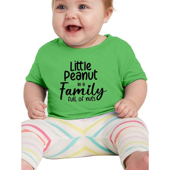 Little Peanut In Family Of Nuts T-Shirt Infant -Smartprints Designs,  24 Months