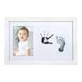 thumbnail image 1 of Little Pear Baby Handprint & Footprint Frame, Gender-Neutral Baby Prints Frame, White, 1 of 5