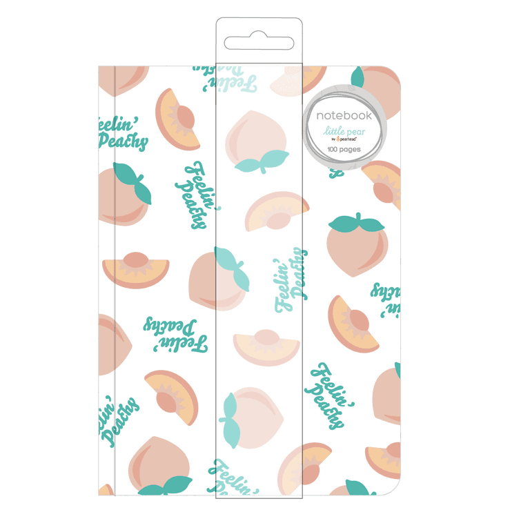 Little Pear by Pearhead Peachy Patterned Journal, 100 Lined