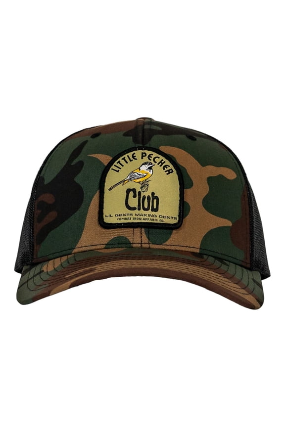 Little Pecker Club Patch Snapback Hat Bdu Camo / Black