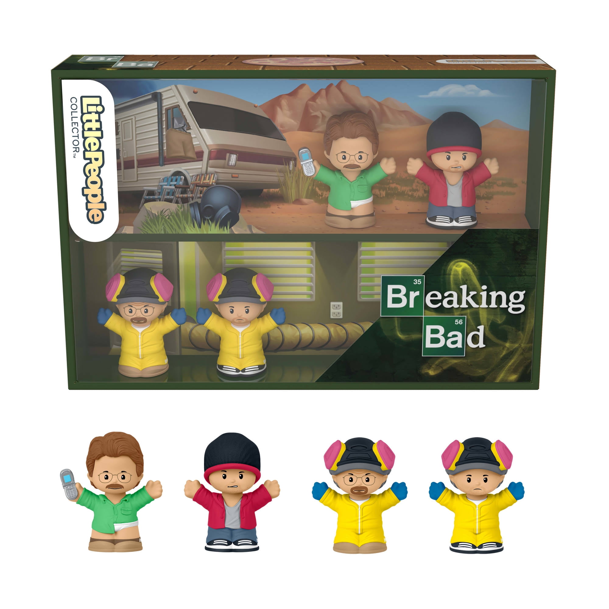 リトルピープル　ブレイキングバッド モデル Little People Collector Breaking Bad Special Edition Set - Walmart