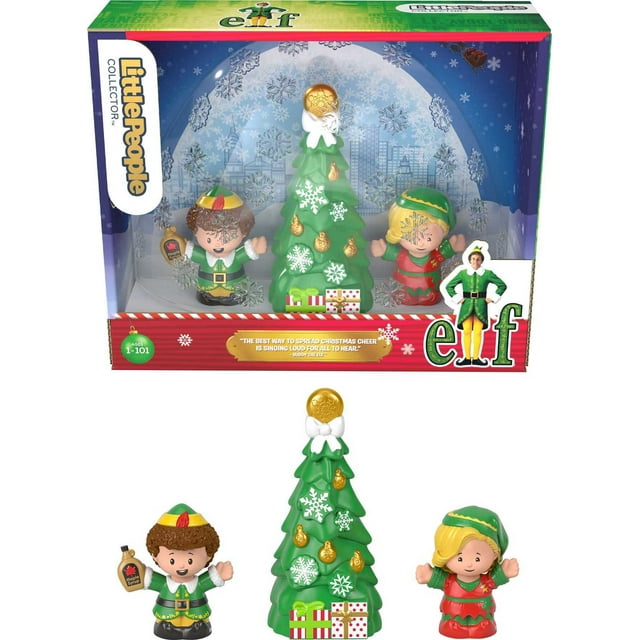 Little People Collector Elf Movie Special Edition Figure Set in Christmas Box for Adults & Fans