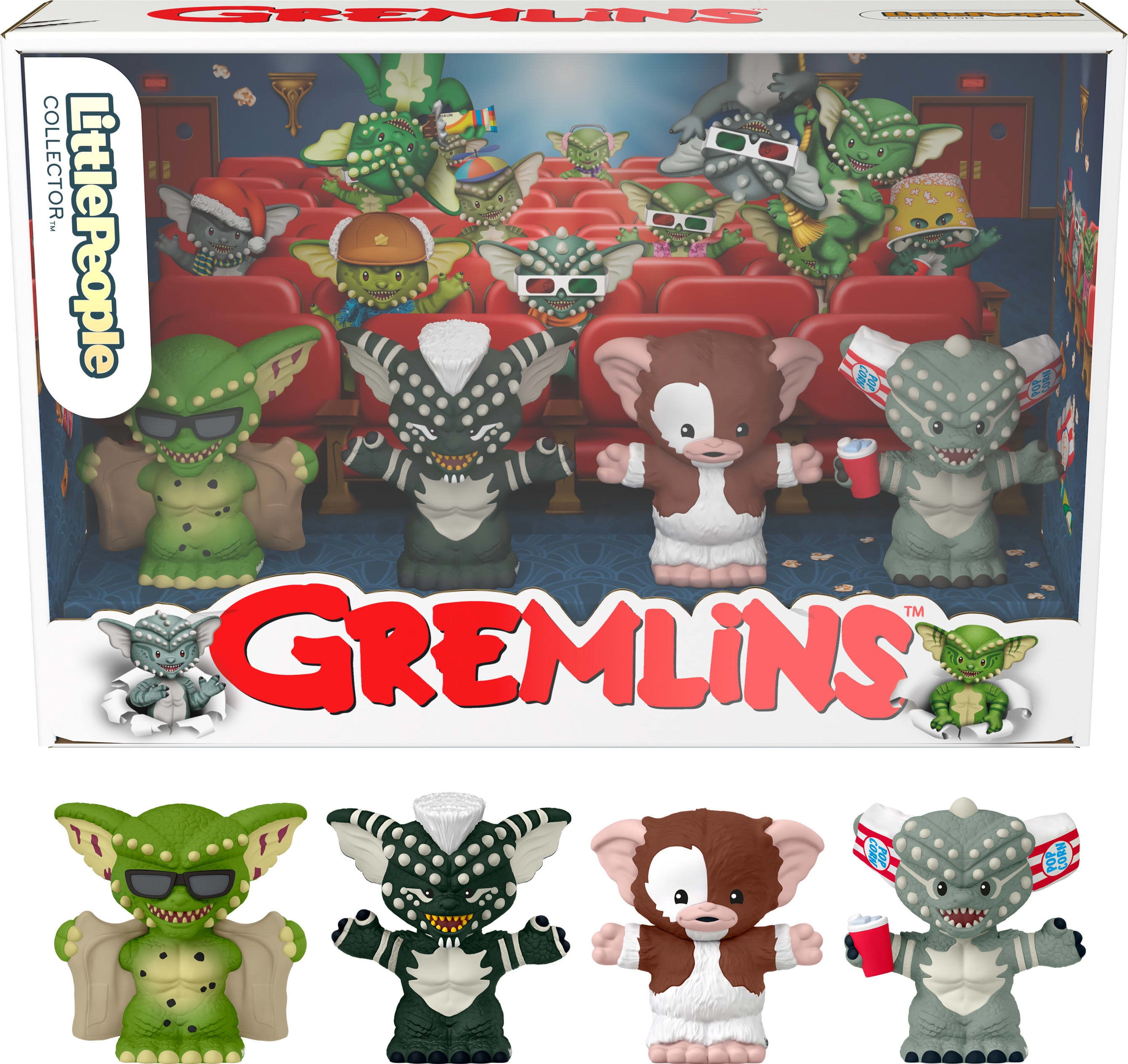 Little People Collector Gremlins Movie Special Edition Set for Adults & Fans, 4 Figures