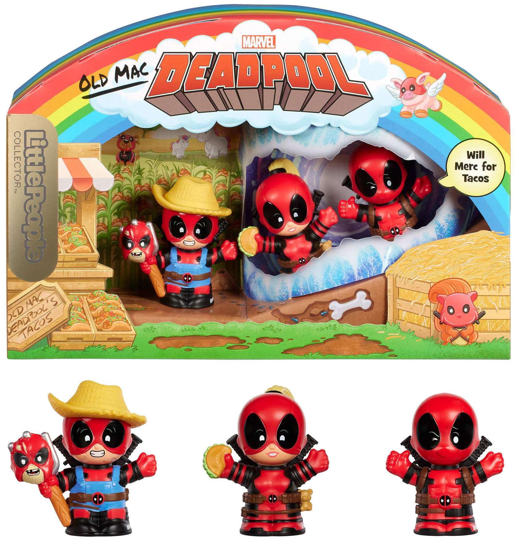 Little People Collector Series Deadpool Figure 3-Pack