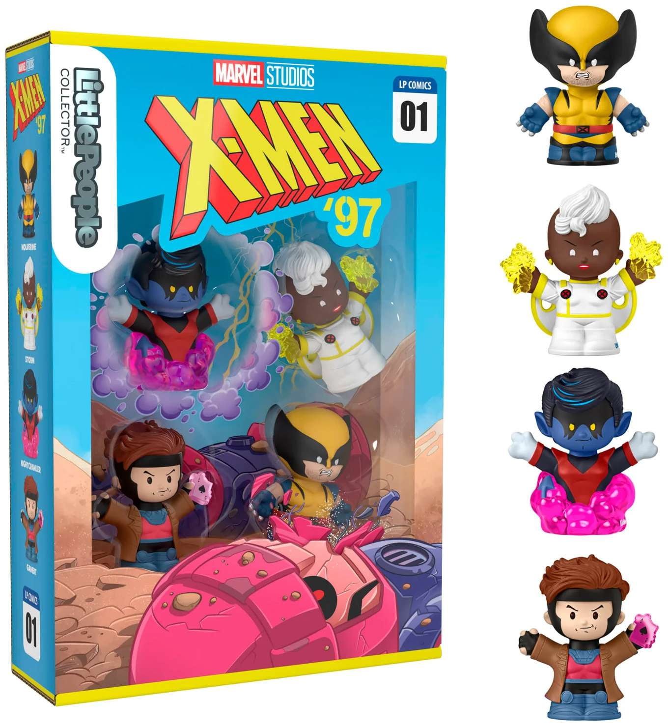 Little People Collector Series X-Men '97 Figure 4-Pack [Wolverine, Storm, Gambit & Nightcrawler]