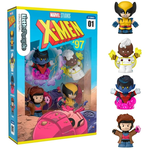 Little People Collector Series X-Men '97 Figure 4-Pack [Wolverine, Storm, Gambit & Nightcrawler]