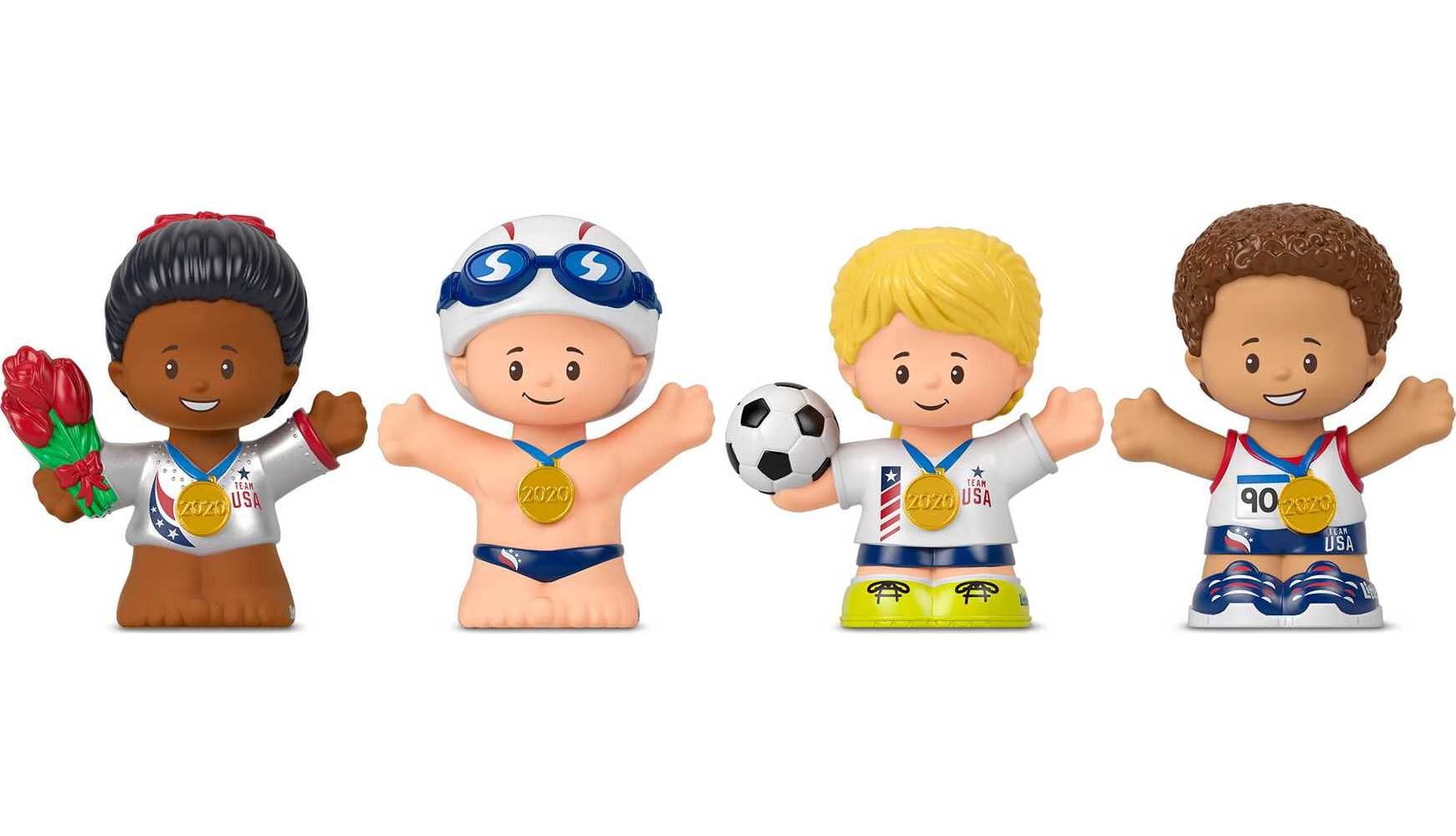 Little People Collector Team USA Sports Figure Set