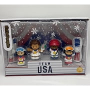 Little People Collector Team USA Winter Sports Special Edition Set for Adults & Fans, 4 Figures
