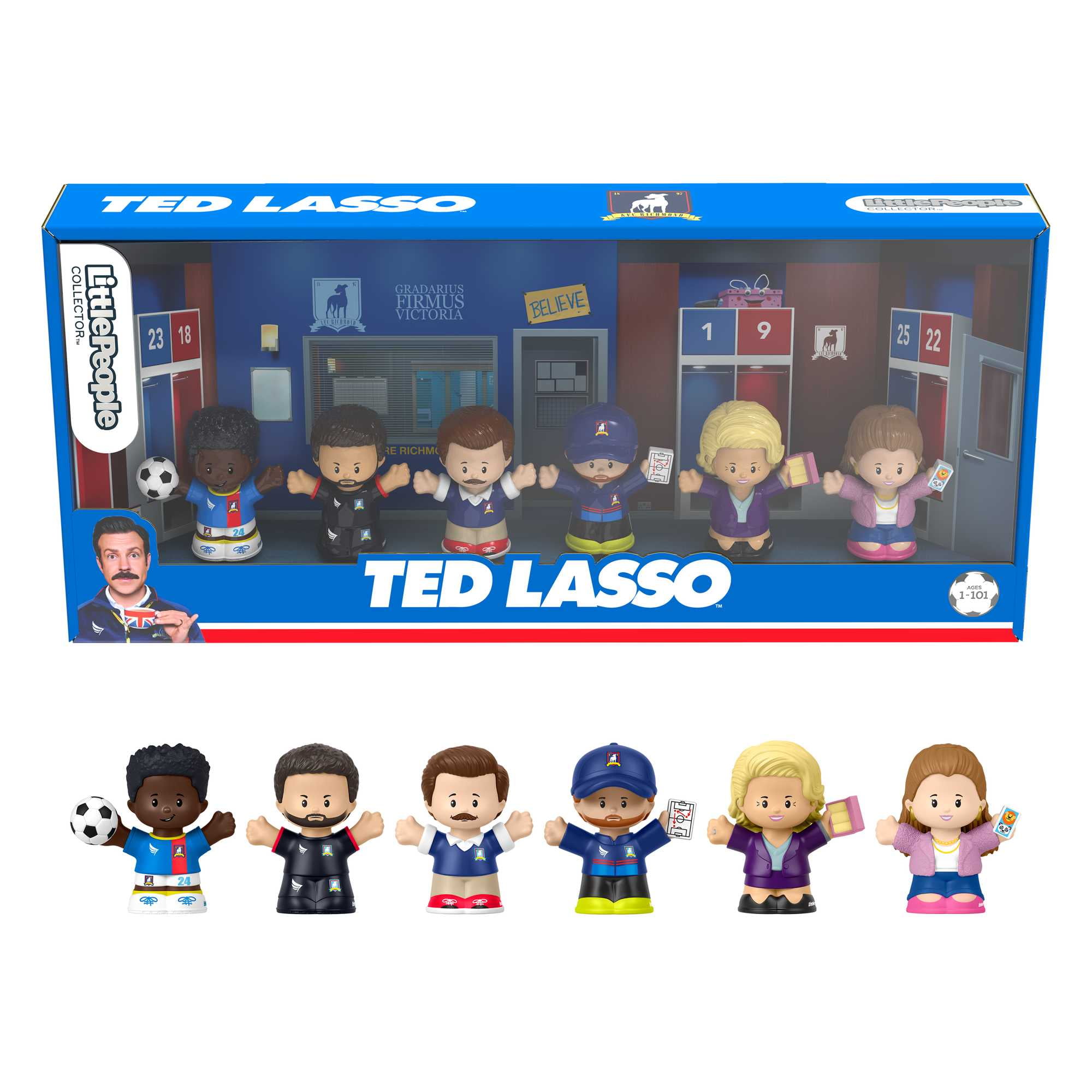 Little People Collector Ted Lasso Special Edition Set for Adults & Fans, 6 Figures