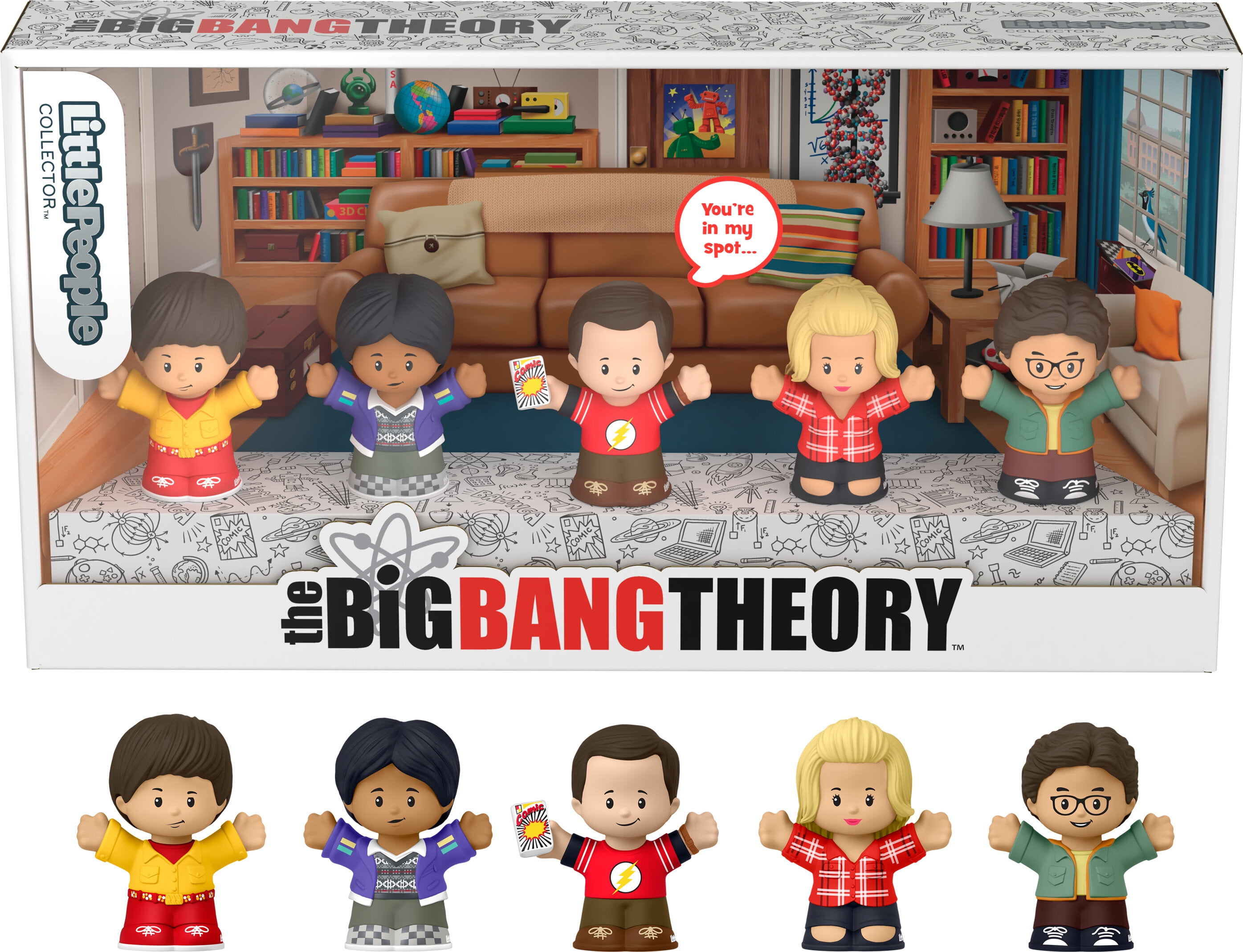 Little People Collector The Big Bang Theory TV Show Special Edition Set, 5 Figures
