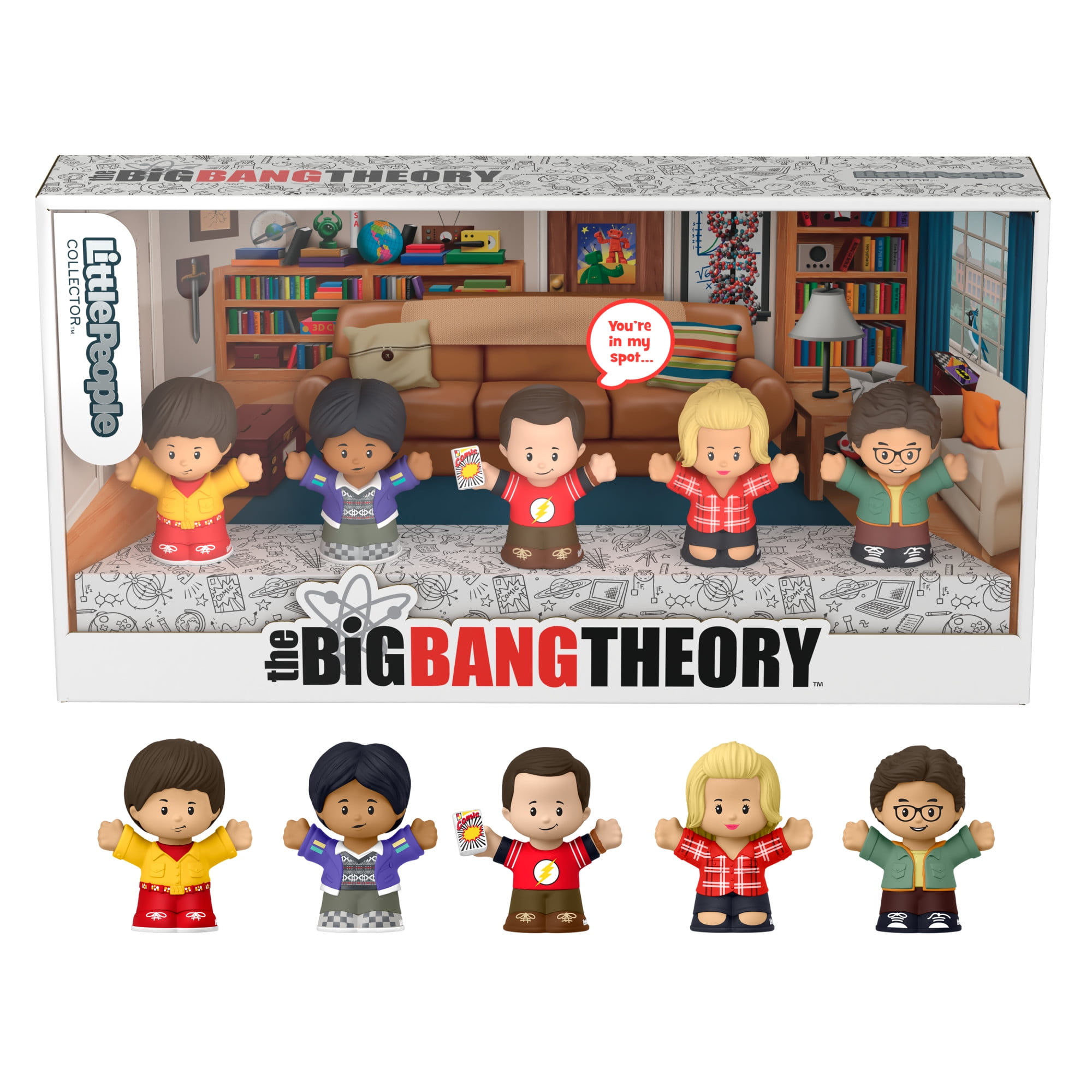 Little People Collector The Big Bang Theory TV Show Special Edition Set, 5 Figures
