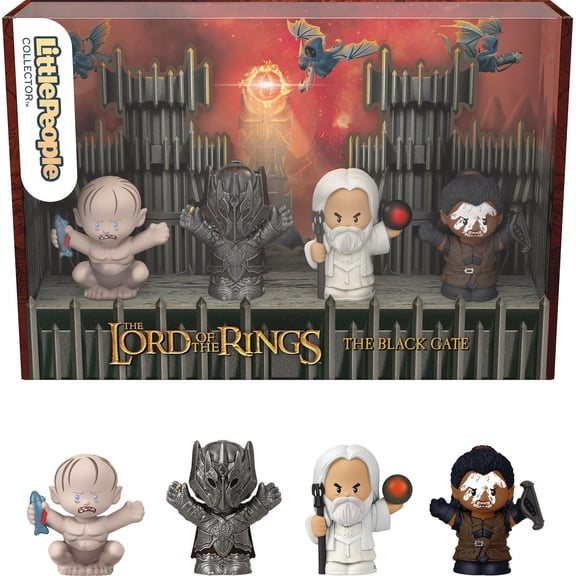 Little People Collector The Lord of the Rings: The Black Gate Special Edition Set, 4 Figures