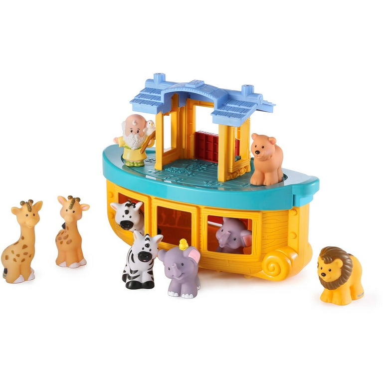 Fisher-Price Little People Toddler Toy Noah's Ark Playset with 12 Animals  and Noah Figure, Baptism Gift for Ages 1+ Years ( Exclusive)