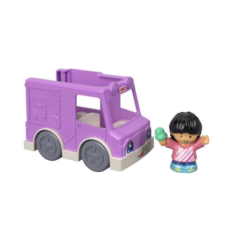 Camion De Glaces Fisher-Price Little People - Version Violet Et Frozen Yogurt - 2017 - Neuf