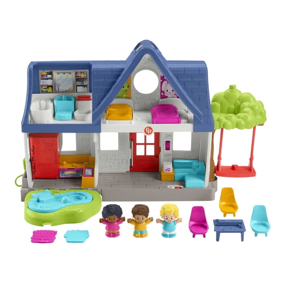 Little People Toddler Learning Toy, Playset with Figures and Music, Friends Together Play House
