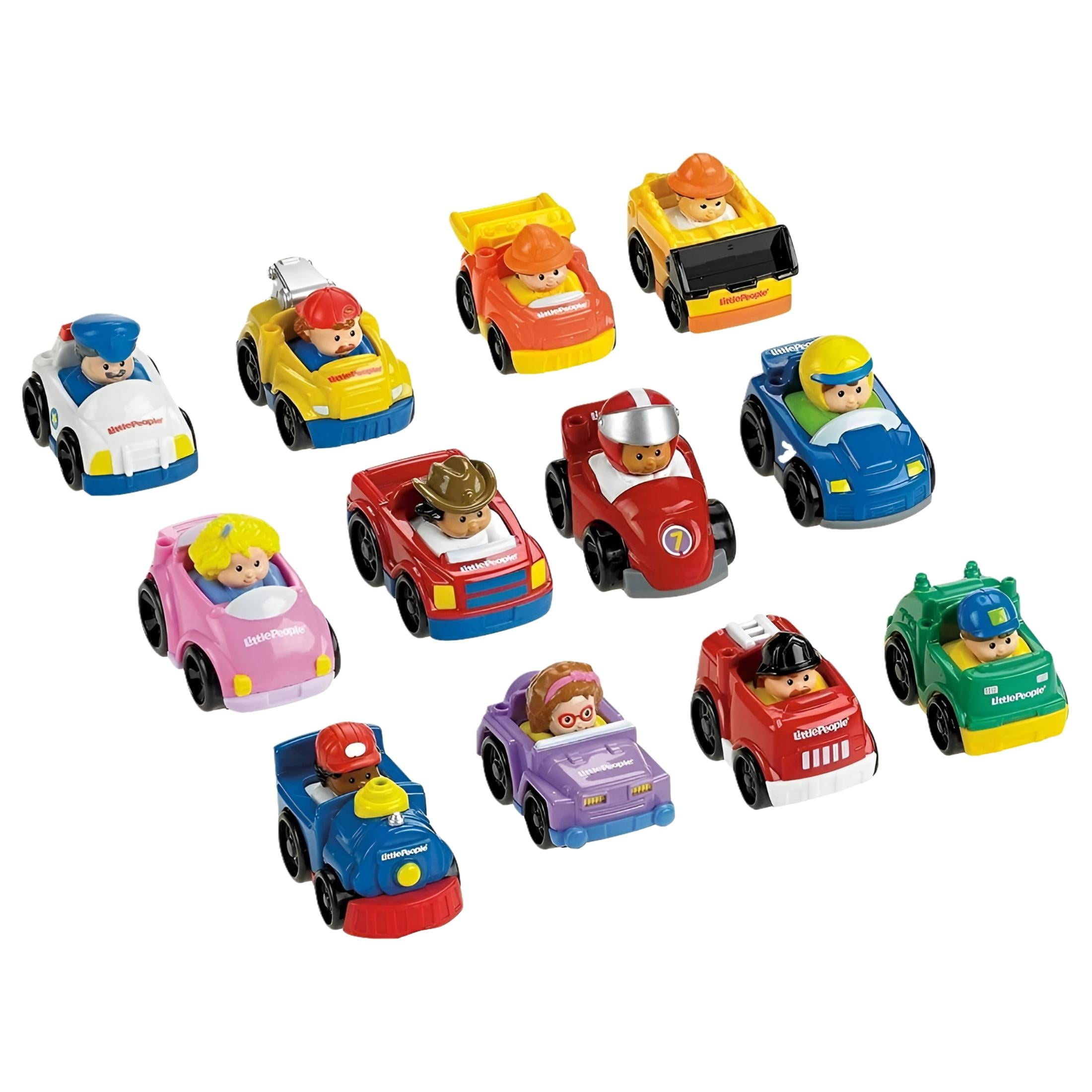 Little People Wheelies Set - 6 Pack Car Toys - Walmart.com