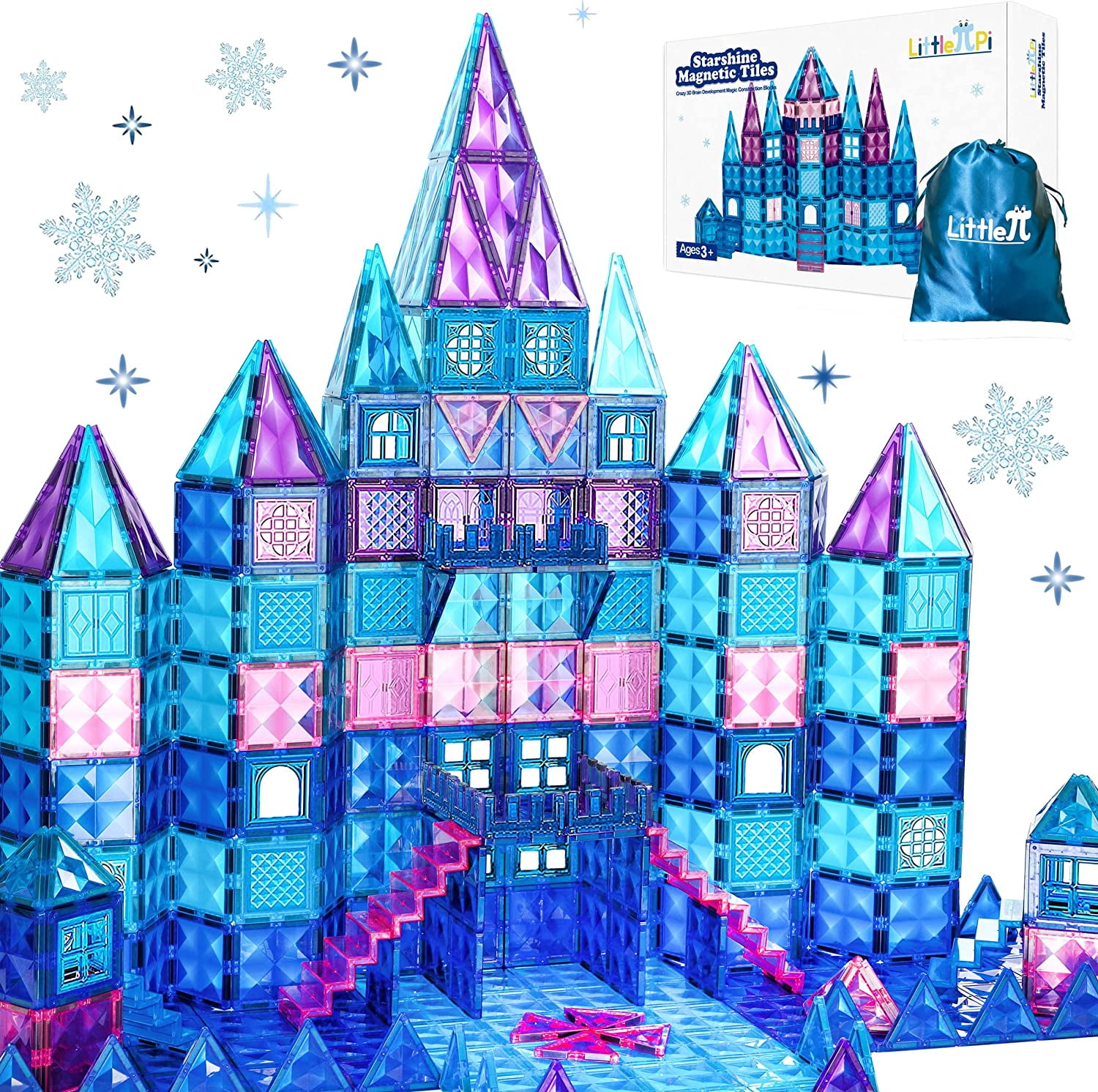 Little Pi Toys Frozen Princess Castle Tiles Stem Building Kids