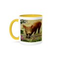 thumbnail image 1 of 3dRose, Little Pig, 11oz Two-Tone Yellow Mug, 1 of 7