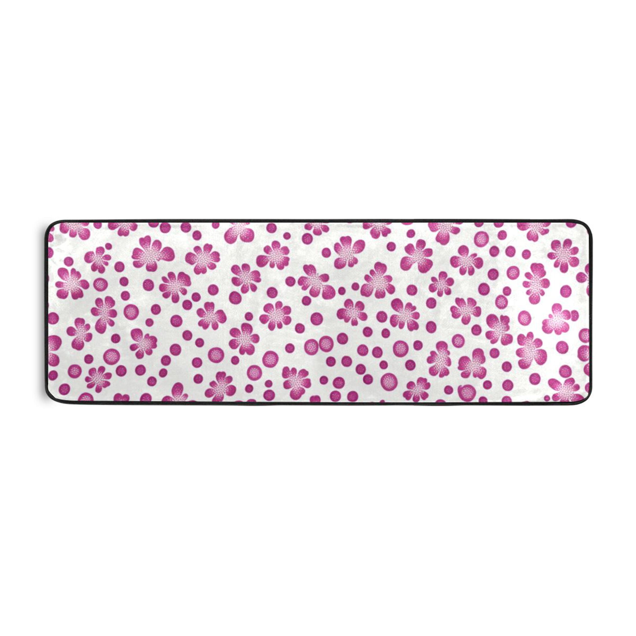 Little Pink Flowers Runner Rug for Hallways Kitchen Non Slip 2'x 6 ...