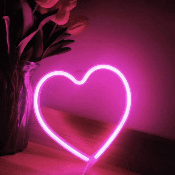 Little Pink Love LED neon light lamp sign, USB/battery for bar, bedroom, game room, wedding party, wall decoration, Christmas gift