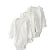 Little Planet by Carters Baby Neutral Organic Long Sleeve Bodysuits, 3-Pack Newborn-24 Month