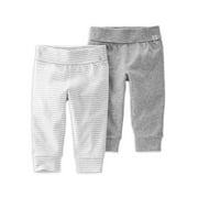 Little Planet by Carter's Baby Neutral Organic Pants, 2-Pack (Newborn-24 Month)