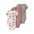 thumbnail image 1 of Little Planet by Carter's Baby Neutral Organic Short Sleeve Bodysuits, 3pk Newborn-24 Months, 1 of 4