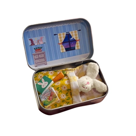 Little Pocket Bunny Travel Buddy Cute Rabbit Easter Basket Stuffer for Kids