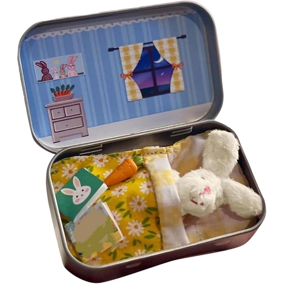 Little Pocket Bunny, Pocket Bunnies, Easter Basket Stuffer, DIY Pet Bunny Adoption, Easters Baskets Decorative Boxes, Personalised Mini Plush House